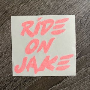 NWOT Burton “Ride on Jake” Vinyl Decal